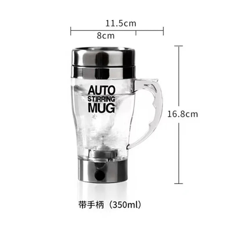 Transparent Creative Mug Electric Mixing Cup Automatic Protein Powder Shaker Bottle Shake Shaker Cup Milk Tea Cup with Handle