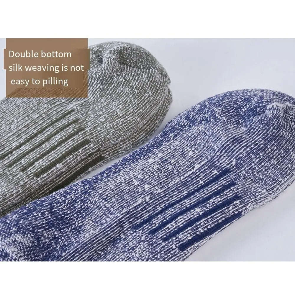 Cozy Breathable Merino Wool Socks Soft Moisture Wicking Casual Thermal Stockings Thicken Non-slip Men Boot Sockings Outdoor