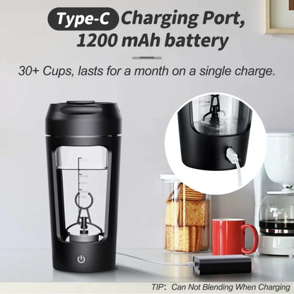 650ml Electric Protein Powder Mixing Cup Automatic Shaker Bottle Mixer Shake Bottle Milk Coffee Blender Kettle for Gym Outdoor