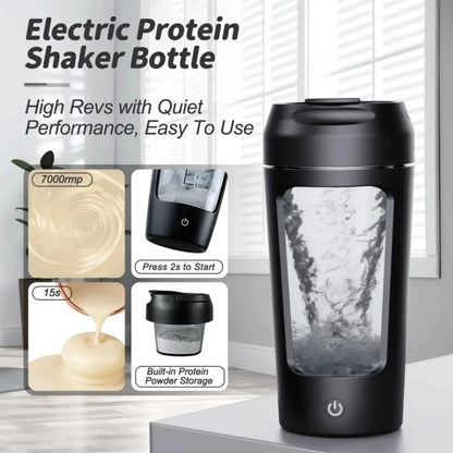 650ml Electric Protein Powder Mixing Cup Automatic Shaker Bottle Mixer Shake Bottle Milk Coffee Blender Kettle for Gym Outdoor