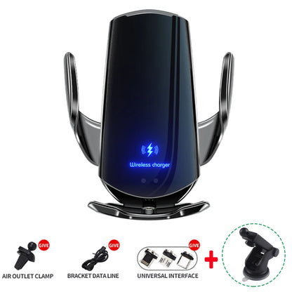 30W Car Wireless Charger Magnetic USB Automatic Mount Phone Holder For iPhone Samsung Xiaomi Infrared Induction Fast Charging
