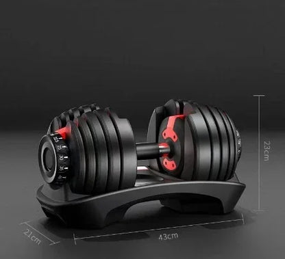 Commercial Cast Iron Adjustable Dumbbell 24KG Fitness Dumbells Pair Adjustable Weight Dumbbells Set