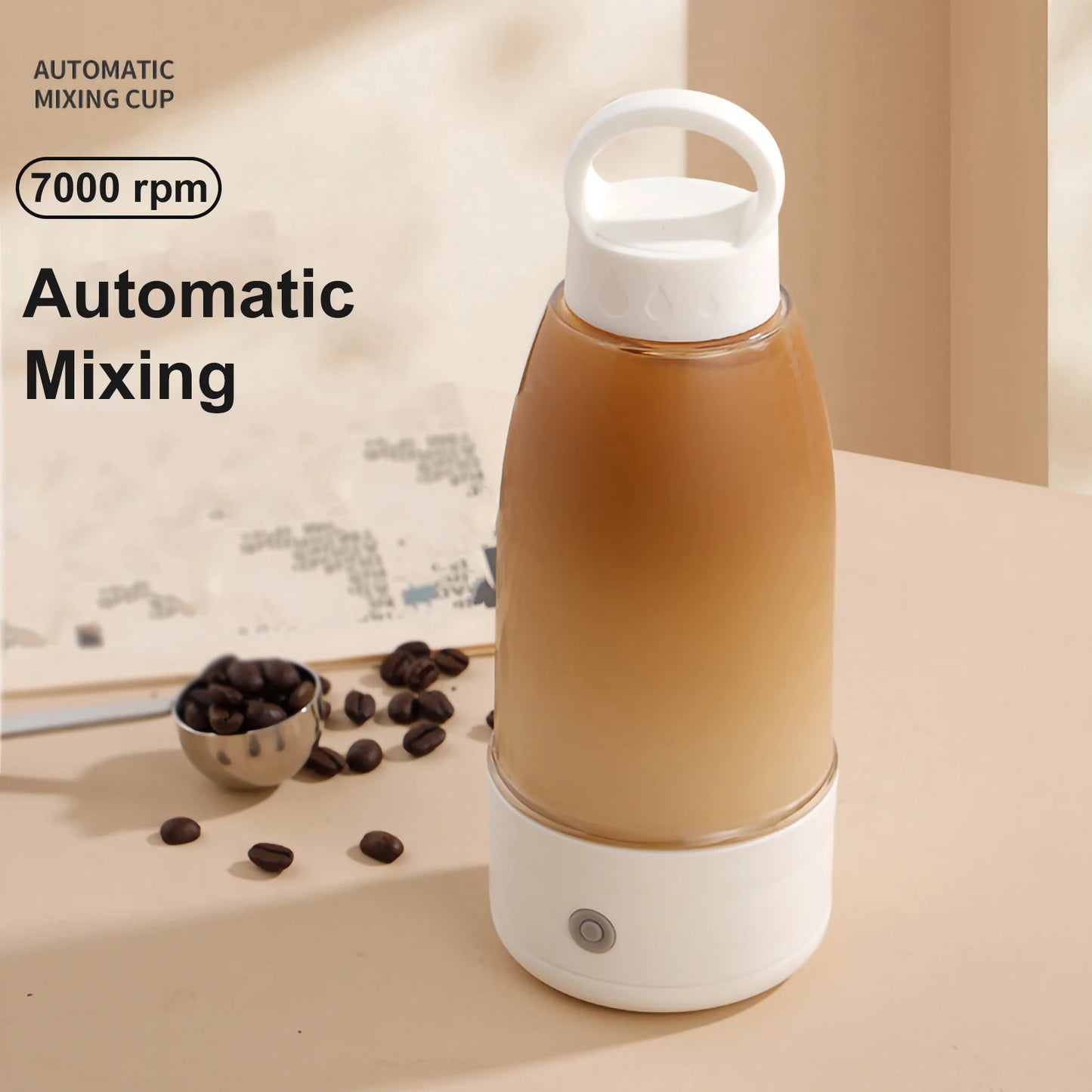 Automatic Mixing Cup Electric Coffee Cup Rechargeable Portable Shake Cup Sports Fitness Protein Powder Milk Shake Cup