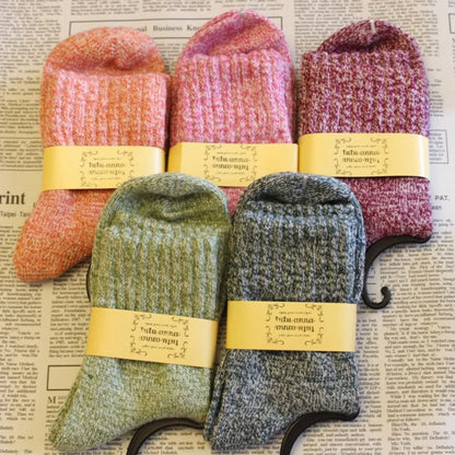 5 Pairs Spring Winter Thick Wool Socks Women Sport Socks Female Fitness Yoga Gym Sock Warm Soft Sports Socks Winter