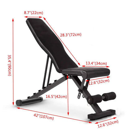 Home Adjustable Multifunctional Foldable Dumbbell Bench For Abdominal Fitness Workout Bench Exercise Equipment Weight Bench