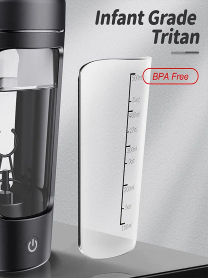 650ml Electric Protein Powder Mixing Cup Automatic Shaker Bottle Mixer Shake Bottle Milk Coffee Blender Kettle for Gym Outdoor