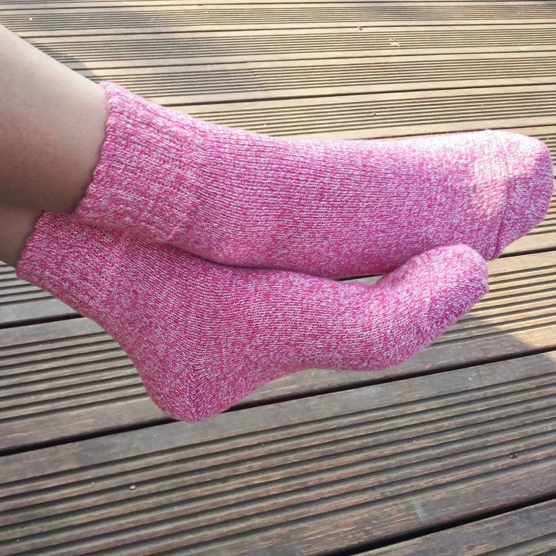 5 Pairs Spring Winter Thick Wool Socks Women Sport Socks Female Fitness Yoga Gym Sock Warm Soft Sports Socks Winter