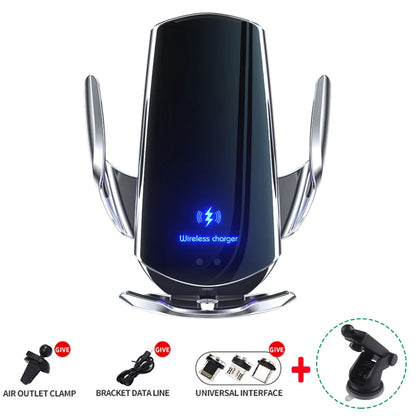 30W Car Wireless Charger Magnetic USB Automatic Mount Phone Holder For iPhone Samsung Xiaomi Infrared Induction Fast Charging
