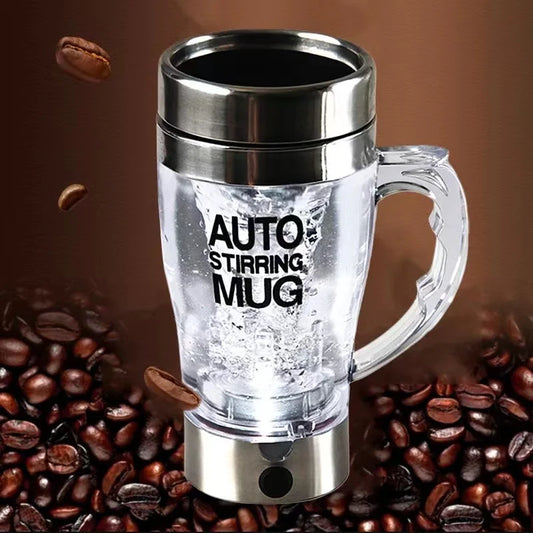 Transparent Creative Mug Electric Mixing Cup Automatic Protein Powder Shaker Bottle Shake Shaker Cup Milk Tea Cup with Handle