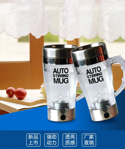 Transparent Creative Mug Electric Mixing Cup Automatic Protein Powder Shaker Bottle Shake Shaker Cup Milk Tea Cup with Handle