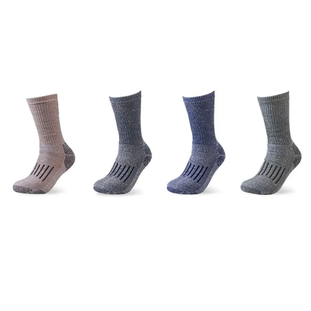 Cozy Breathable Merino Wool Socks Soft Moisture Wicking Casual Thermal Stockings Thicken Non-slip Men Boot Sockings Outdoor